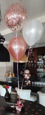 boondesigns ballondecoratie tros met 3 heliumballonnen