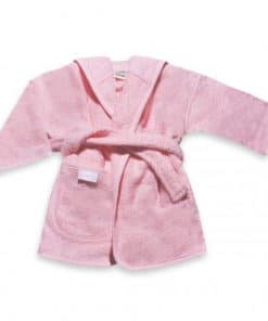 badjas uni line roze 0-12mnd