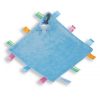 labeldoekje speen blauw 100% polyester 24x24cm