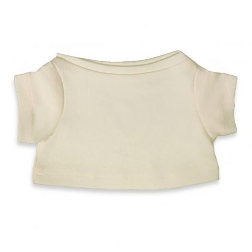 t-shirt voor knuffels 30-37cm ecru