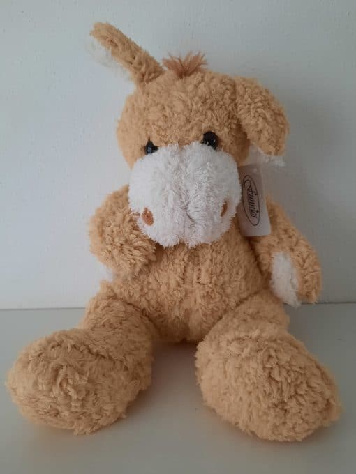 Knuffel ezeltje 30 cm