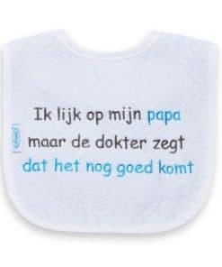 Slab met ik lijk op papa..